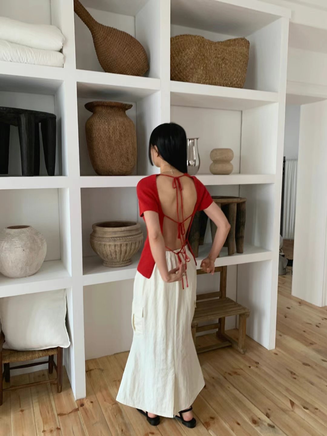 US東大門㊣代購女士新款真品人氣休閑職業熱賣針織衫蝴蝶結JANEMORIS針織衫