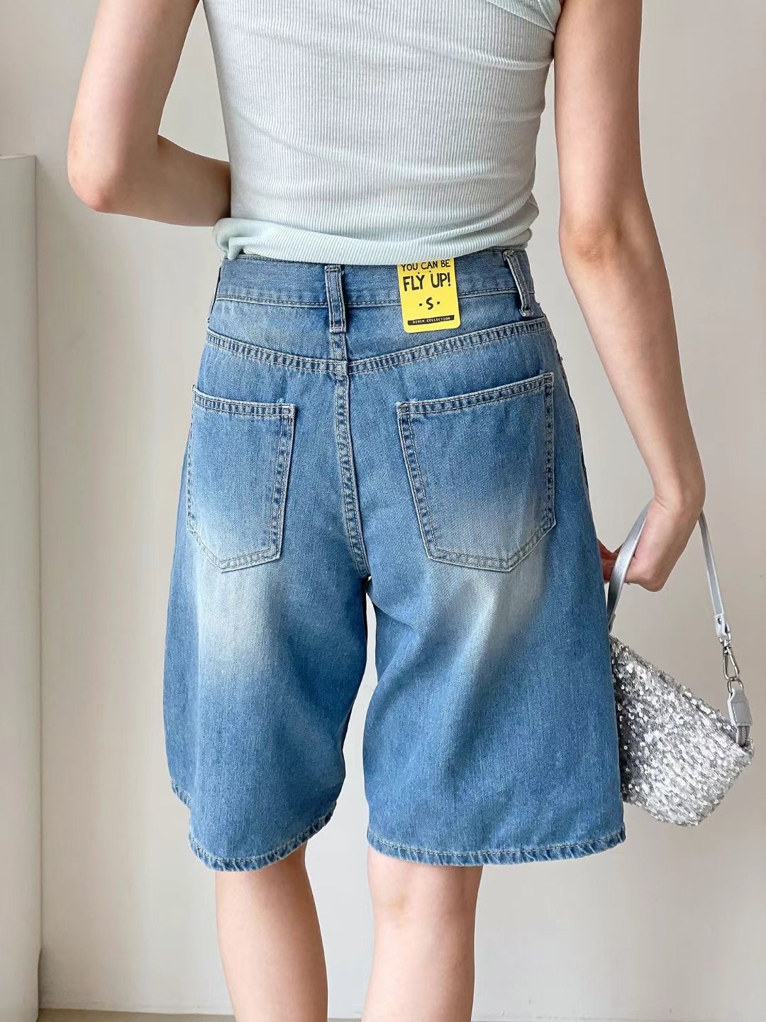 FLY DENIM韓國直郵㊣女士新款真品職業熱賣時尚25春夏短褲FLY DENIM短褲
