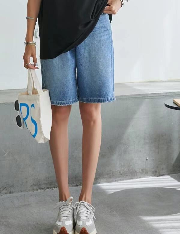 FLY DENIM東大門㊣代購女士新品熱賣真品推薦25春夏短褲腰帶FLY DENIM短褲