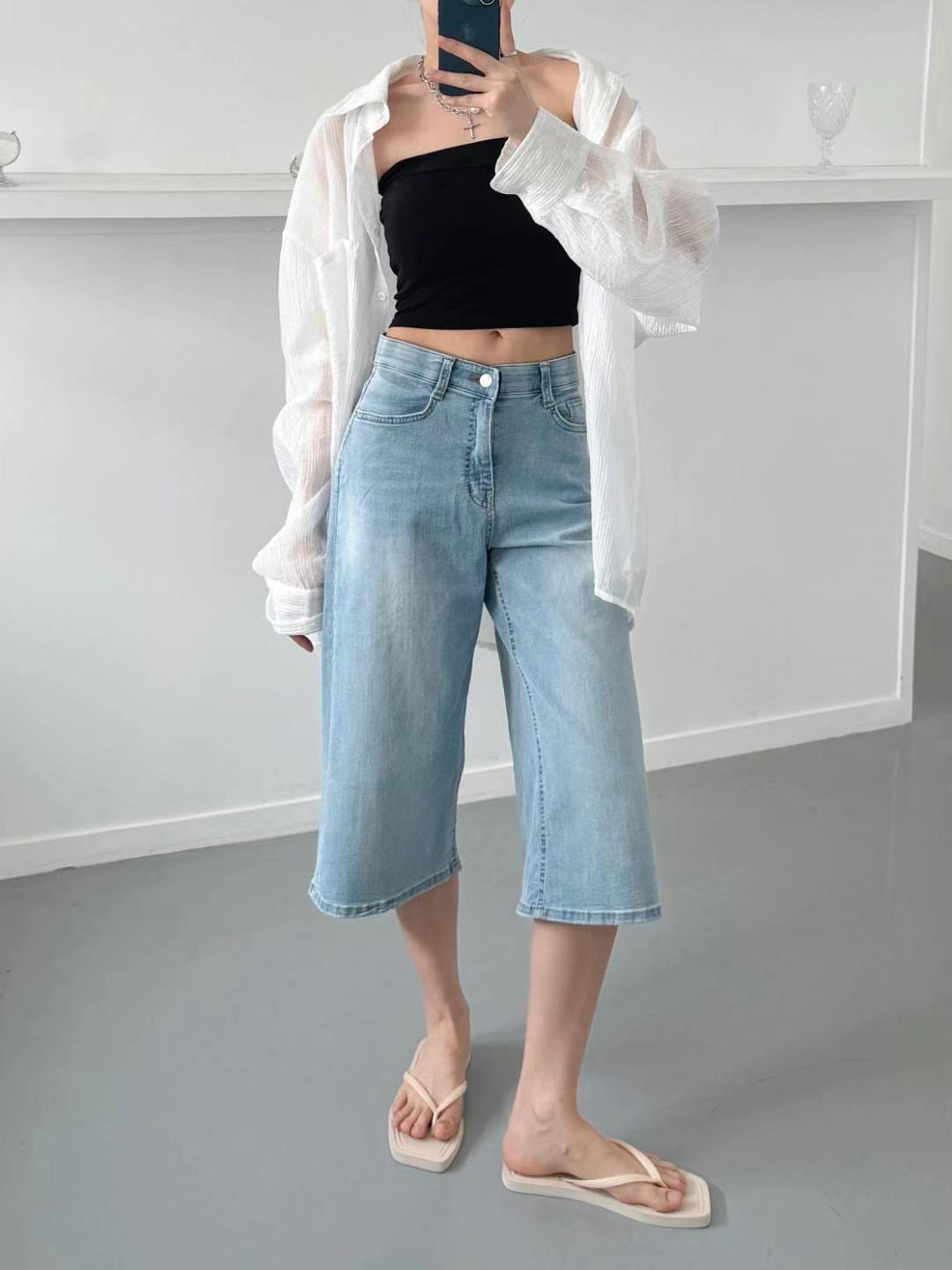 FLY DENIM東大門㊣直郵女裝新品職業熱賣推薦人氣25春夏短褲FLY DENIM短褲