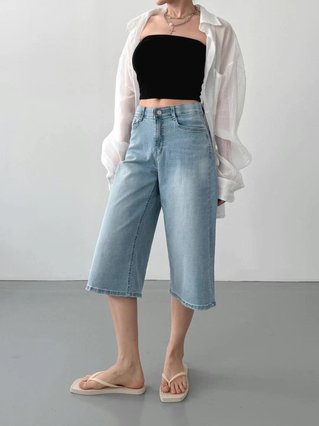 FLY DENIM東大門㊣直郵女裝新品職業熱賣推薦人氣25春夏短褲FLY DENIM短褲