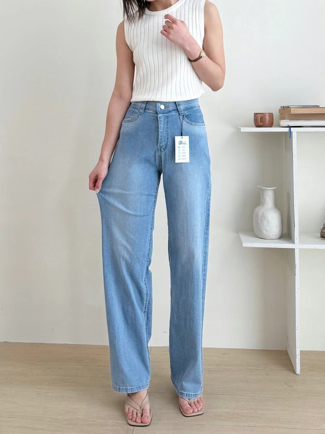 FLY DENIM東大門㊣代購女士新款25春夏人氣真品休閑牛仔褲FLY DENIM牛仔褲