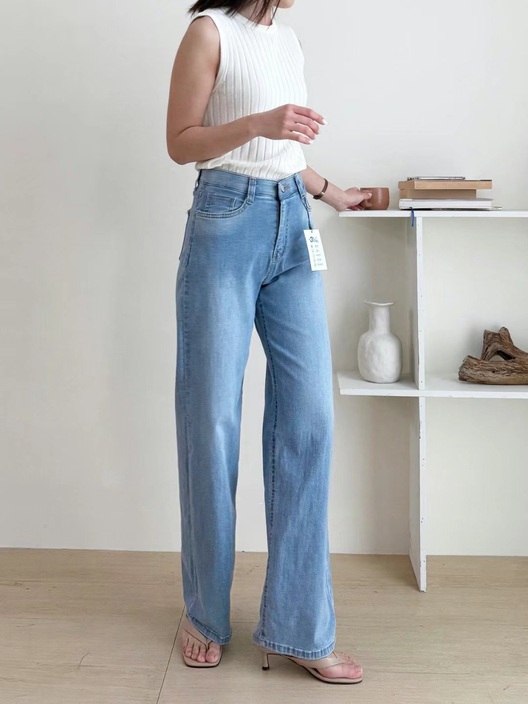 FLY DENIM東大門㊣代購女士新款25春夏人氣真品休閑牛仔褲FLY DENIM牛仔褲