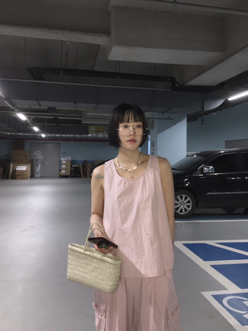 ARCHIVE-P韓國直郵㊣女裝新款真品時尚熱賣休閑吊帶背心口袋ARCHIVE-P吊帶/背心