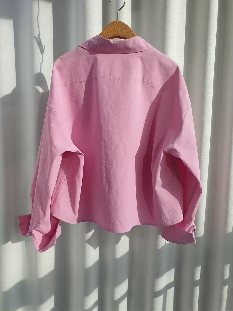 LUVLUV-럽럽-OT東大門㊣實拍女裝新品真品襯衫蕾絲衫口袋LUVLUV-럽럽-OT襯衫/蕾絲衫
