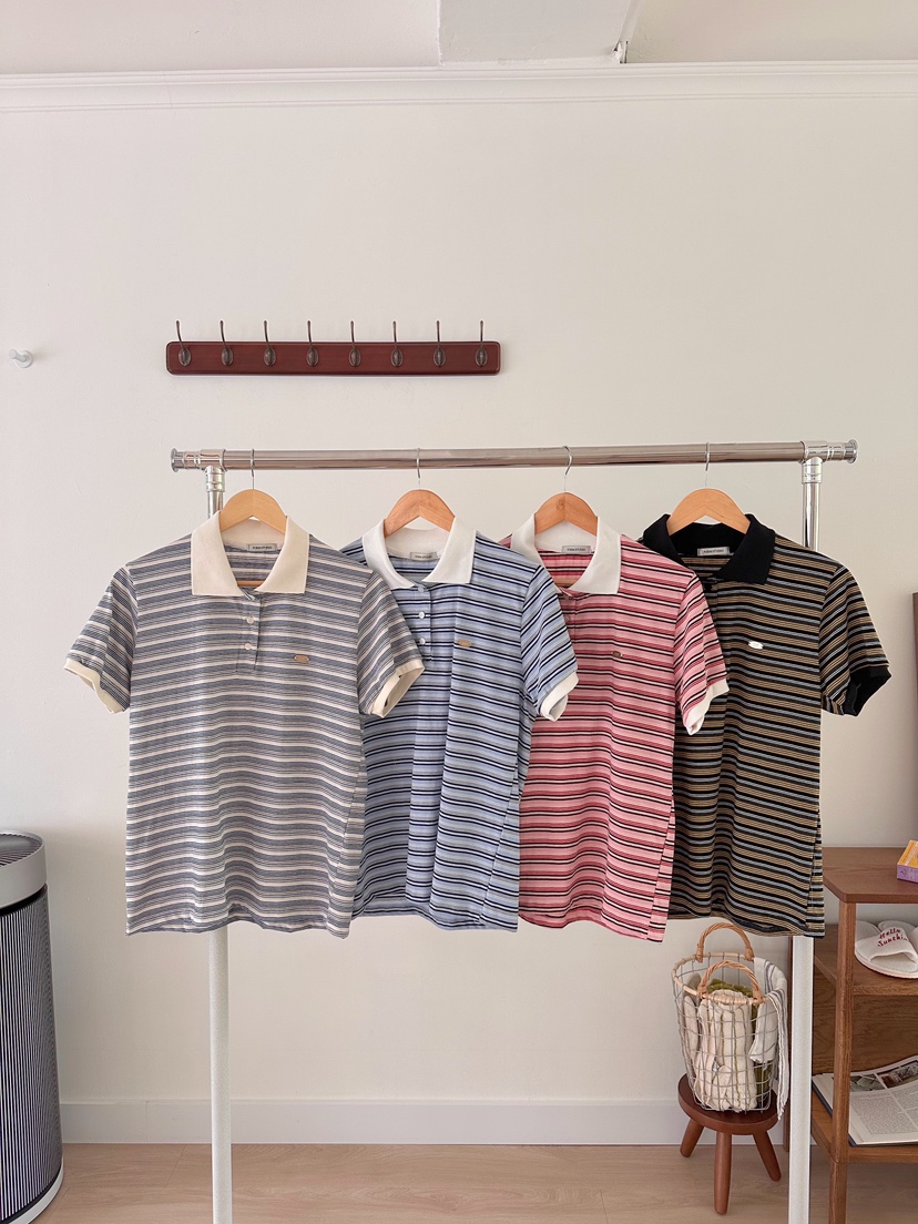 FORMSTUDIO東大門㊣代購女士新品熱賣職業推薦真品25春夏T恤FORMSTUDIOT恤圖色3左三色