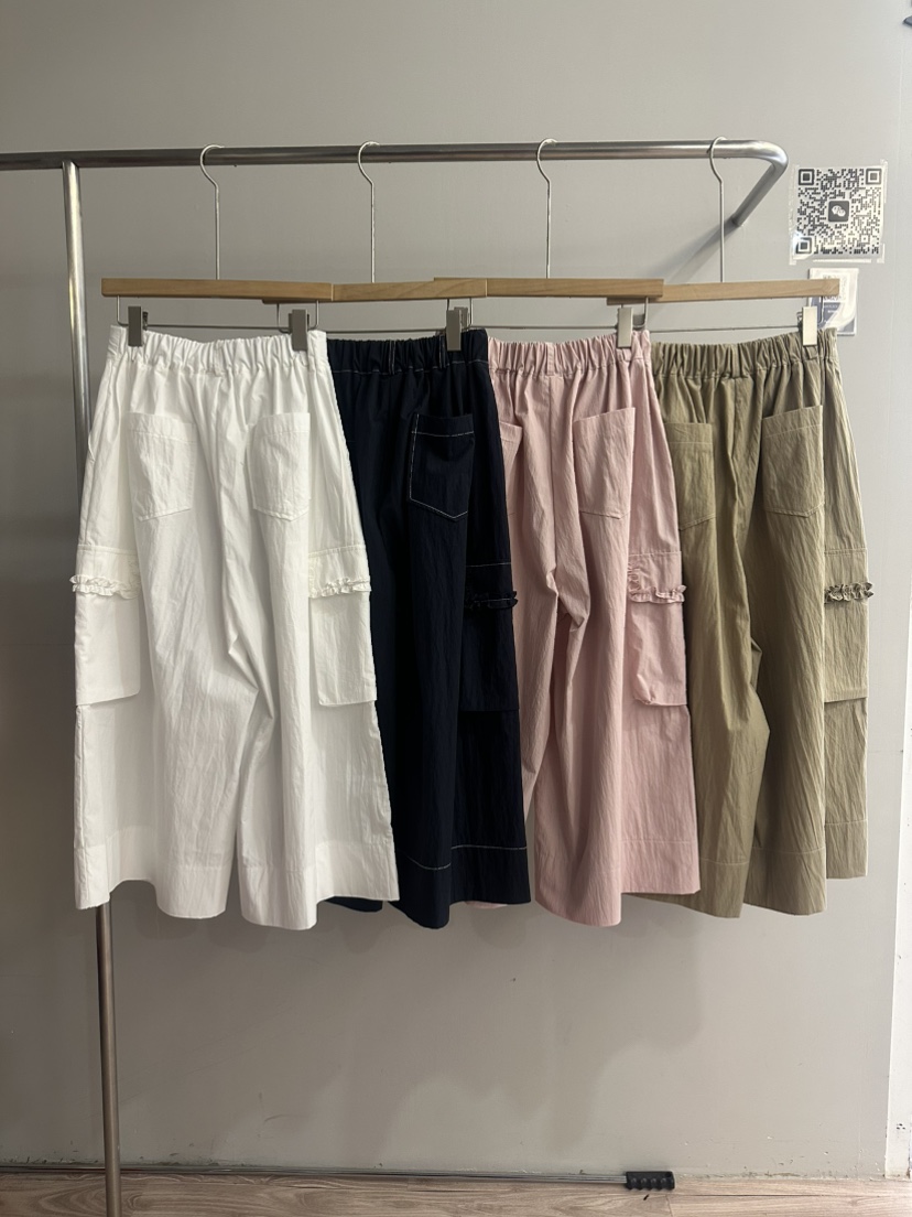 ARCHIVE-P東大門㊣代購女裝新款真品人氣休閑裙褲荷葉邊口袋ARCHIVE-P裙褲