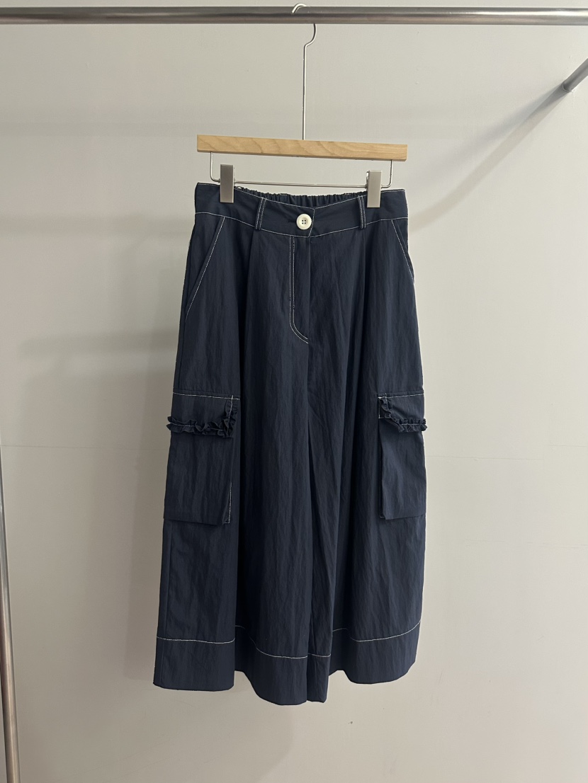ARCHIVE-P東大門㊣代購女裝新款真品人氣休閑裙褲荷葉邊口袋ARCHIVE-P裙褲圖色3