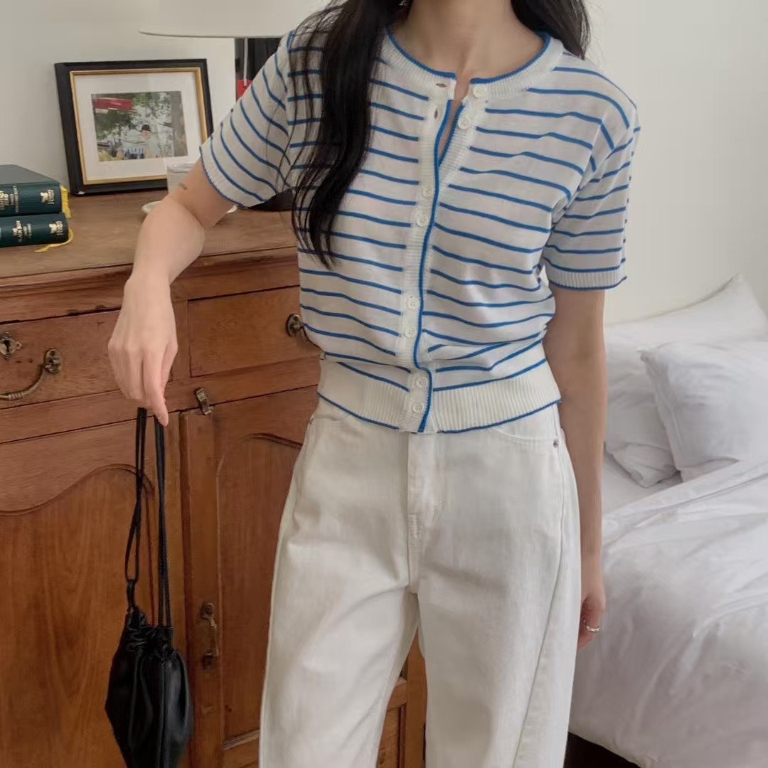 BREEZE-OT韓國代購㊣女士新款職業25春夏人氣推薦針織衫開衫BREEZE-OT針織衫