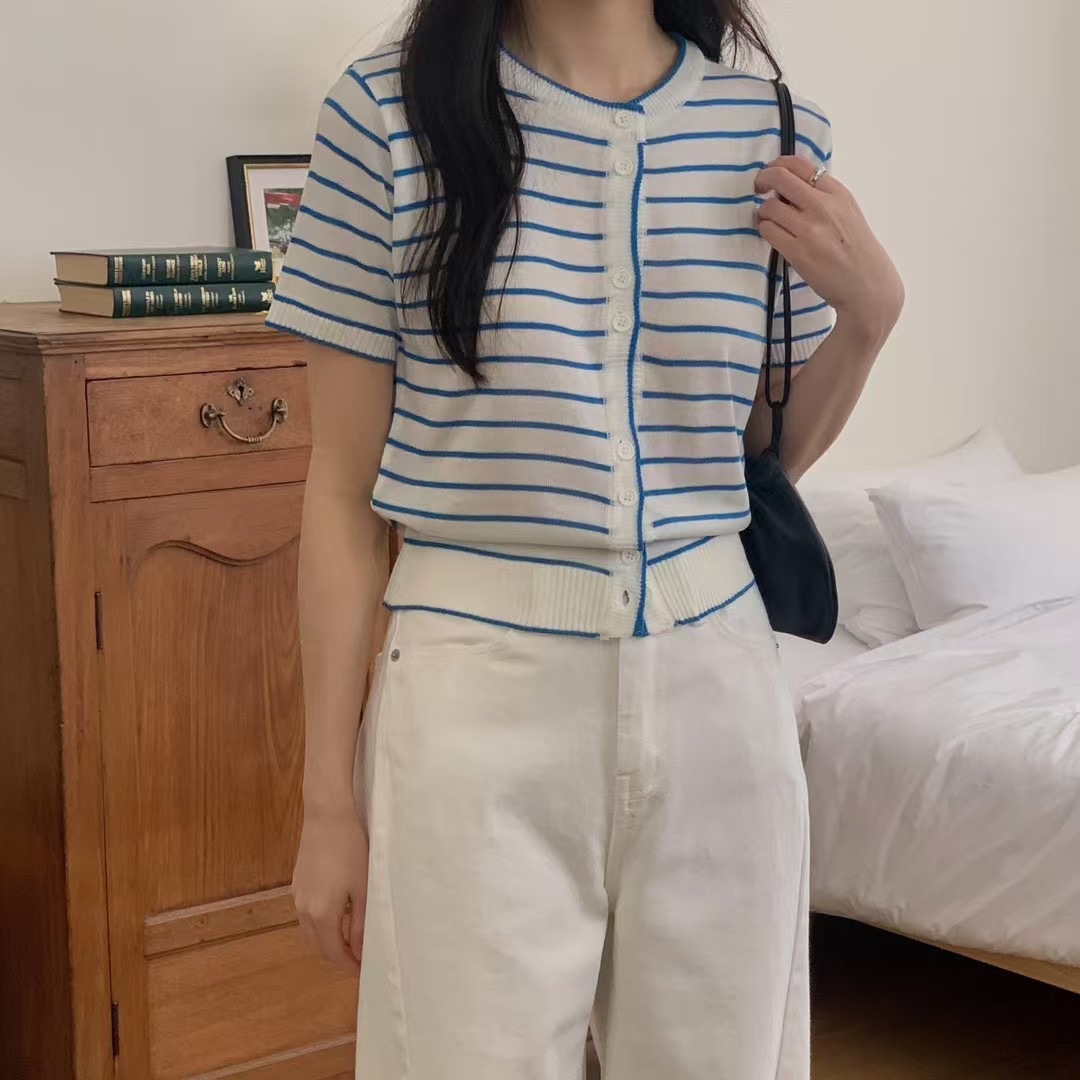 BREEZE-OT韓國代購㊣女士新款職業25春夏人氣推薦針織衫開衫BREEZE-OT針織衫