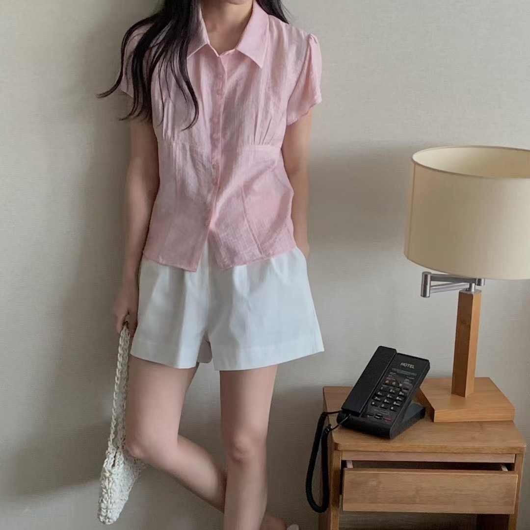 BREEZE-OT東大門㊣直郵女士新款25春夏推薦時尚襯衫蕾絲衫BREEZE-OT襯衫/蕾絲衫