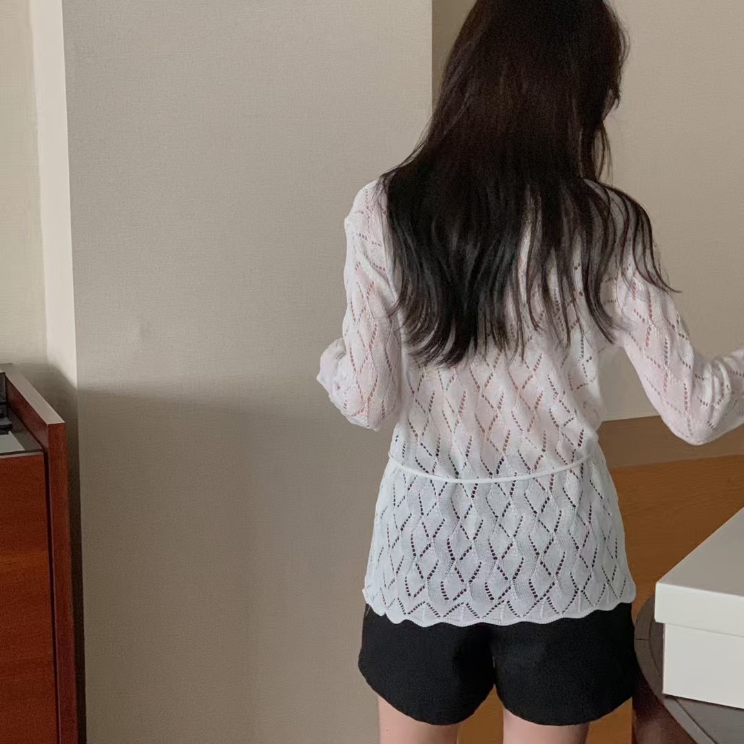 BREEZE-OT東大門㊣代購女裝新品職業25春夏休閑針織衫含腰繩BREEZE-OT針織衫