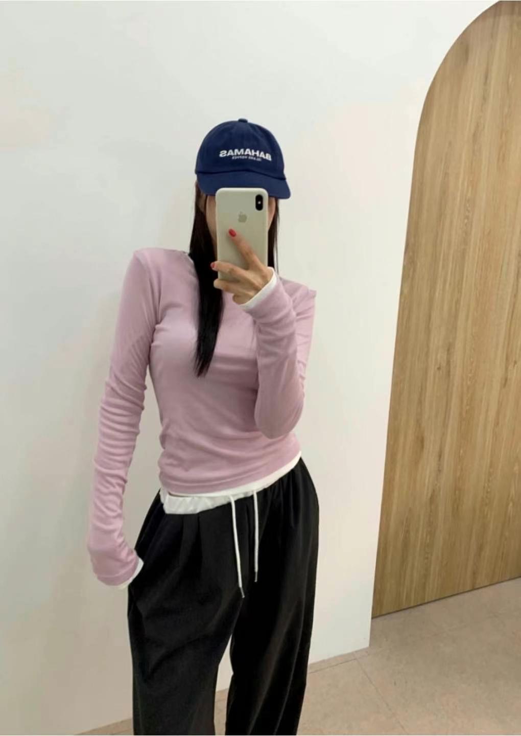 THEJUN東大門㊣直郵女士新品休閑人氣時尚熱賣真品職業長袖T恤THEJUN長袖T恤圖色5