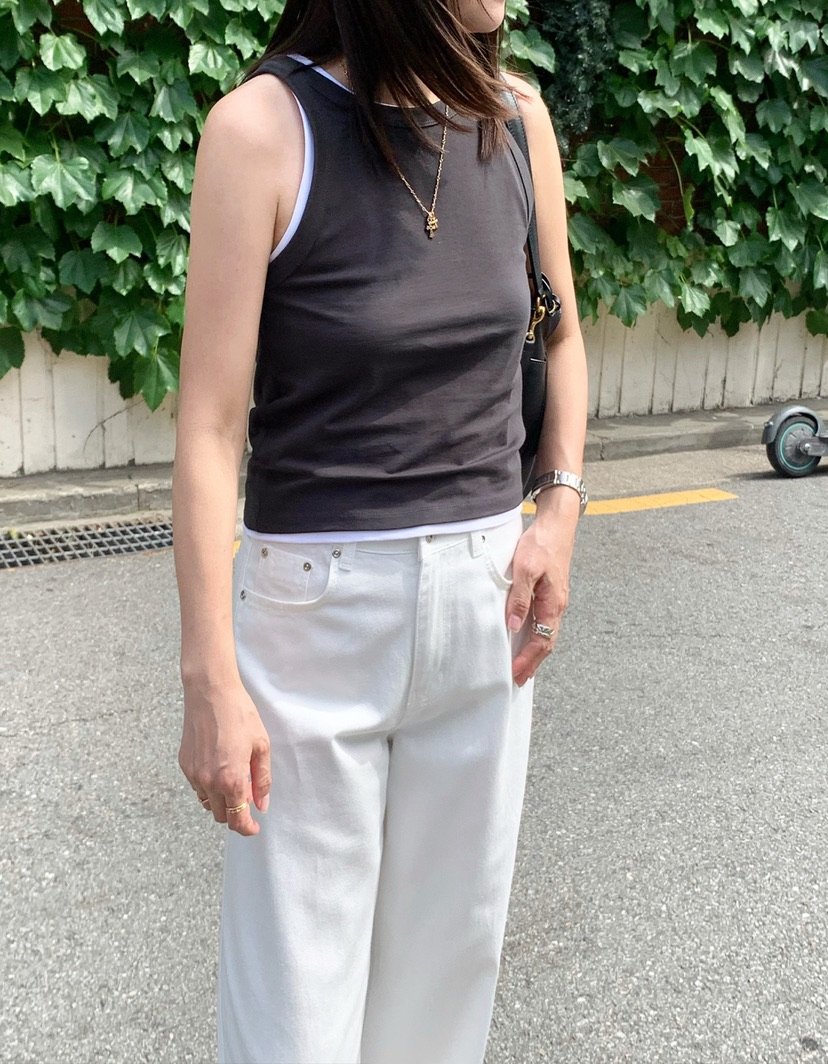 COURGETTE韓國直郵㊣女裝新款職業25春夏推薦人氣休閑吊帶背心COURGETTE吊帶/背心