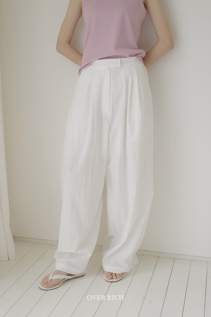 OVER RICH韓國代購㊣女裝新品25春夏人氣推薦職業休閑休閑褲OVER RICH休閑褲