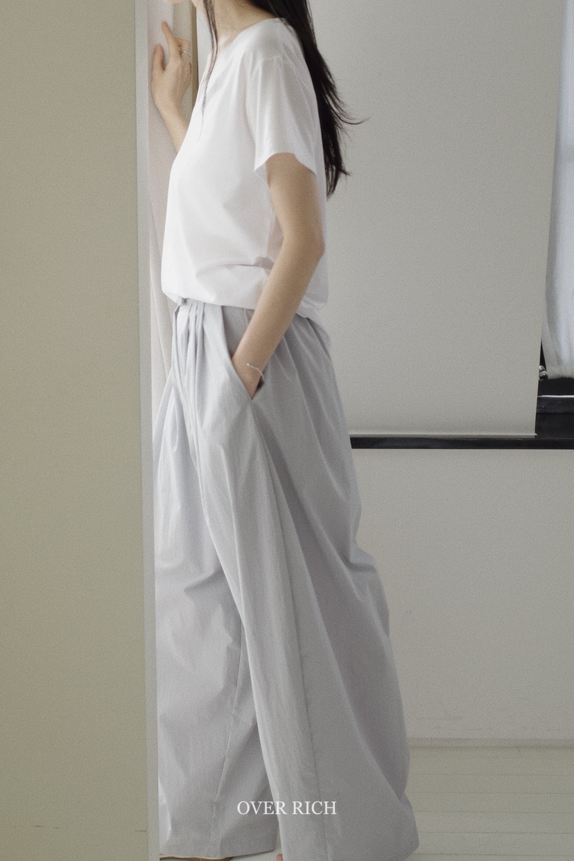 OVER RICH韓國代購㊣女裝新品25春夏人氣推薦職業休閑休閑褲OVER RICH休閑褲