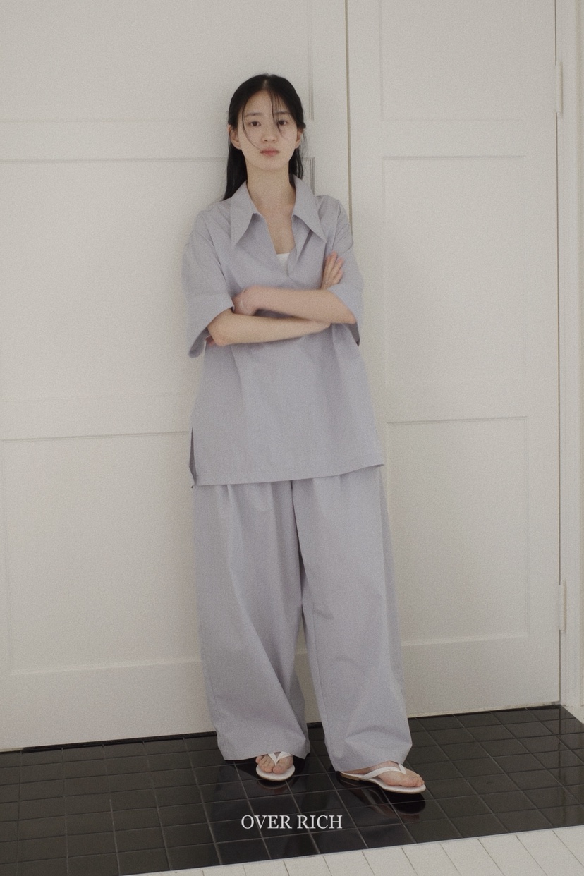 OVER RICH韓國代購㊣女裝新品25春夏人氣推薦職業休閑休閑褲OVER RICH休閑褲