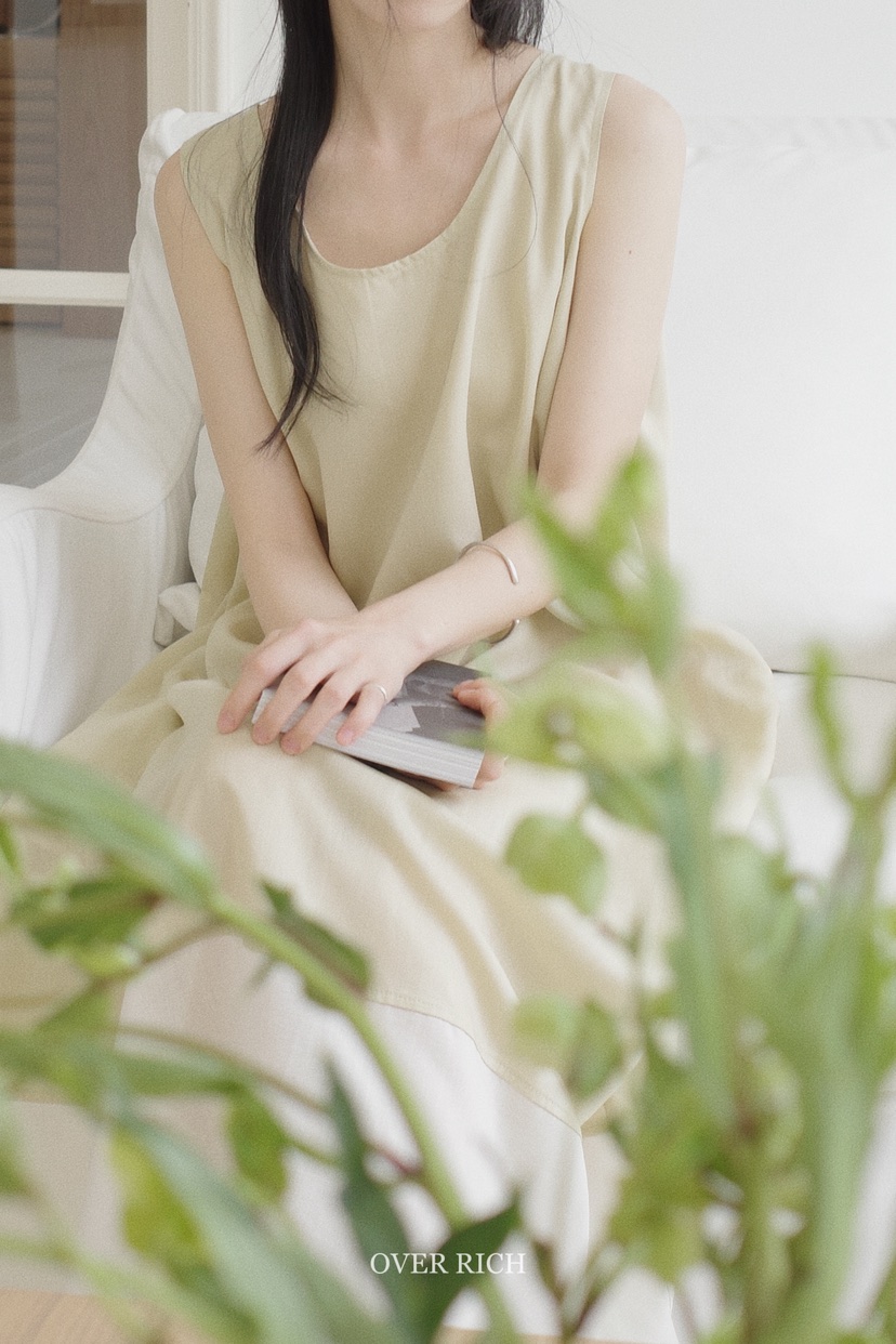 OVER RICH韓國直郵㊣女裝新品25春夏推薦休閑職業真品連衣裙OVER RICH連衣裙
