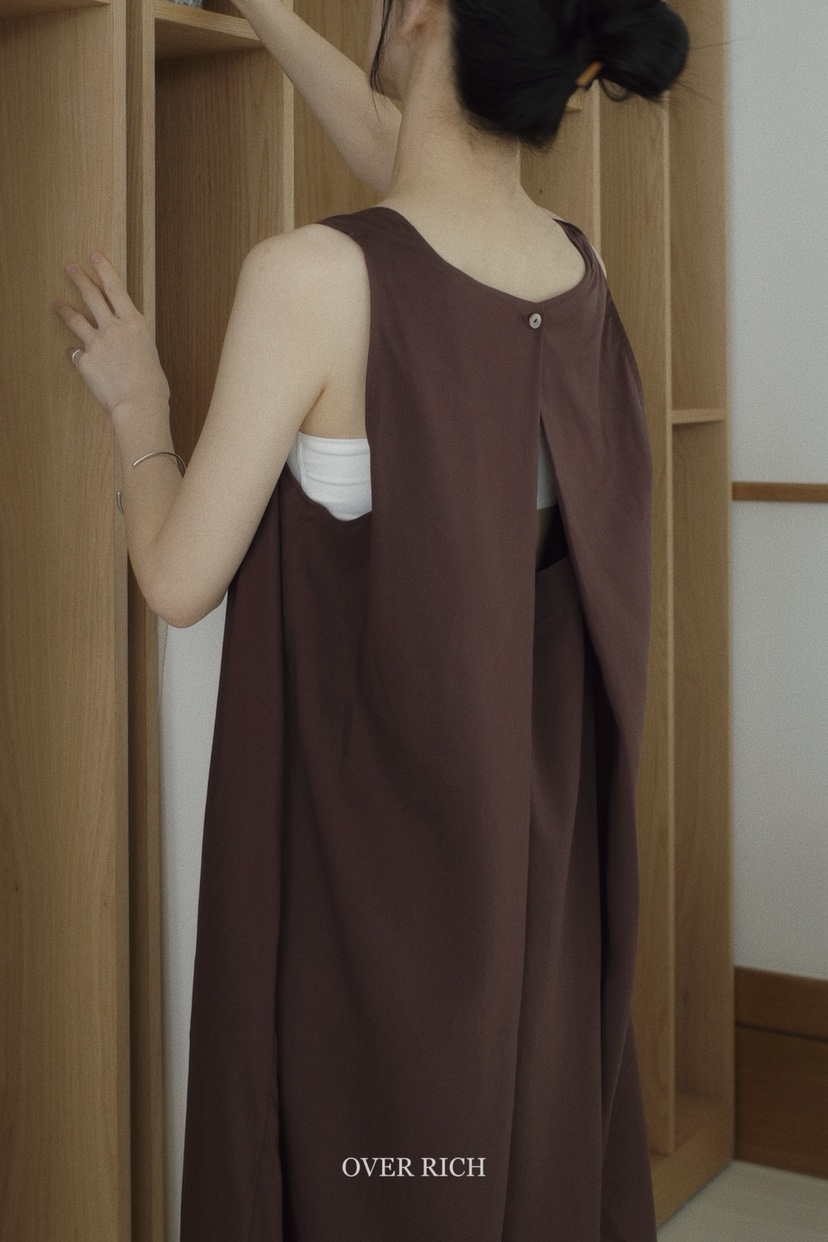 OVER RICH韓國直郵㊣女裝新品25春夏推薦休閑職業真品連衣裙OVER RICH連衣裙
