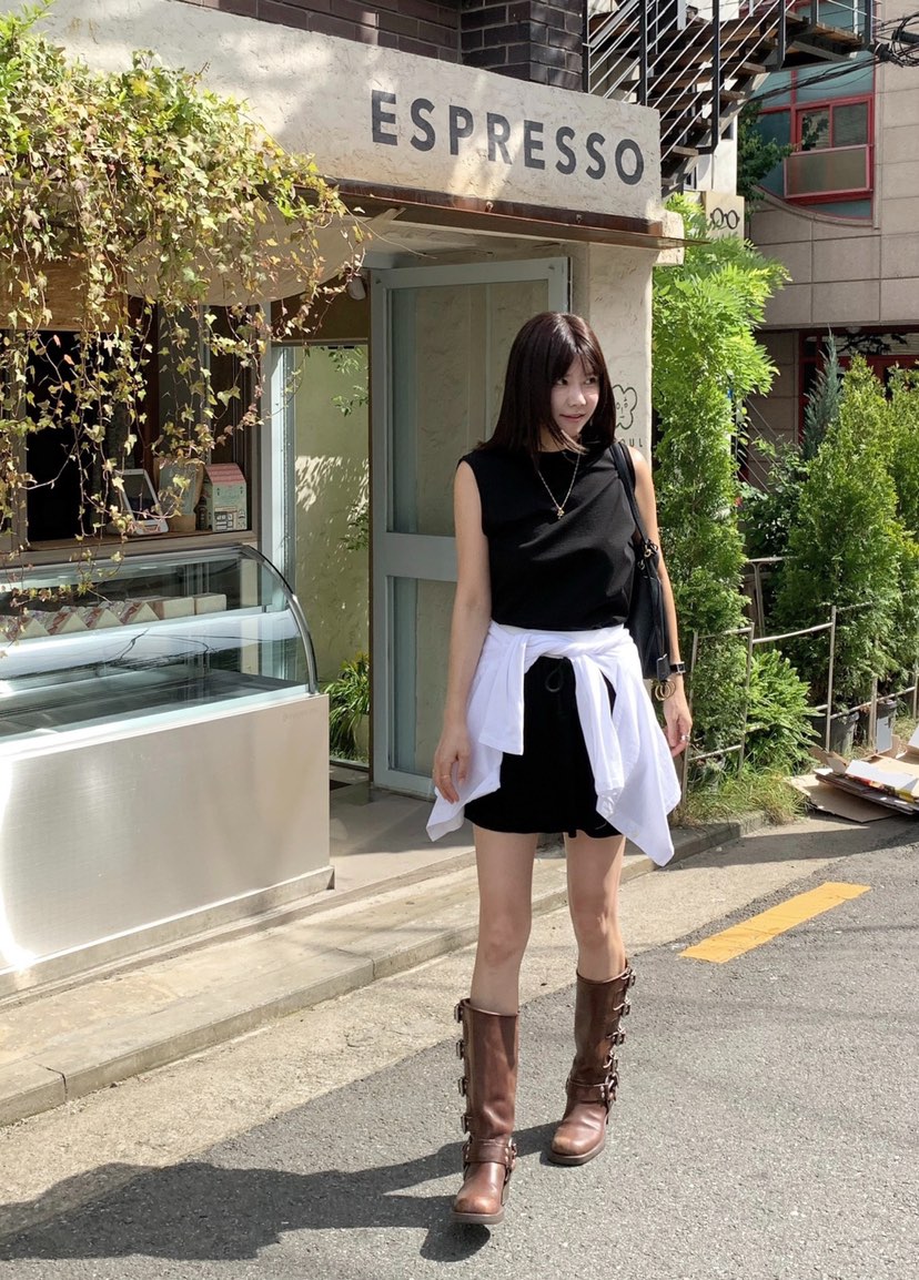 COURGETTE東大門㊣代購女裝新品職業25春夏休閑真品人氣短裙COURGETTE短裙