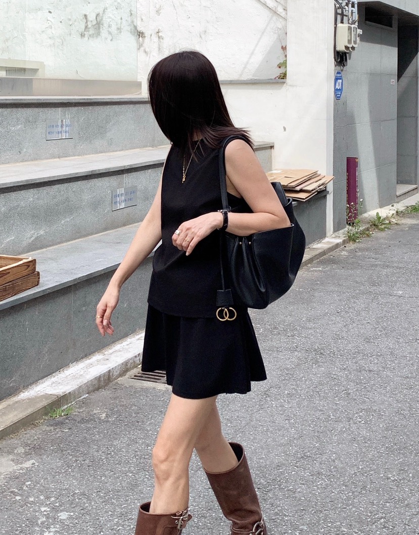 COURGETTE東大門㊣代購女裝新品職業25春夏休閑真品人氣短裙COURGETTE短裙