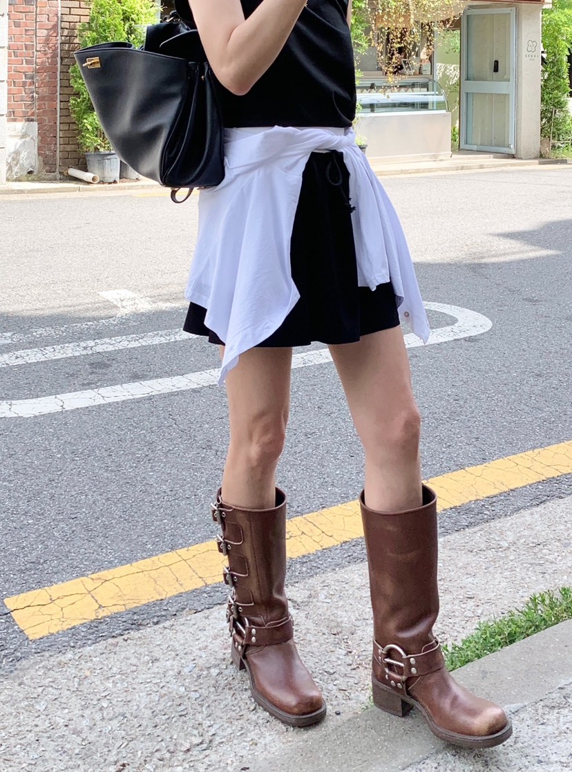 COURGETTE東大門㊣代購女裝新品職業25春夏休閑真品人氣短裙COURGETTE短裙