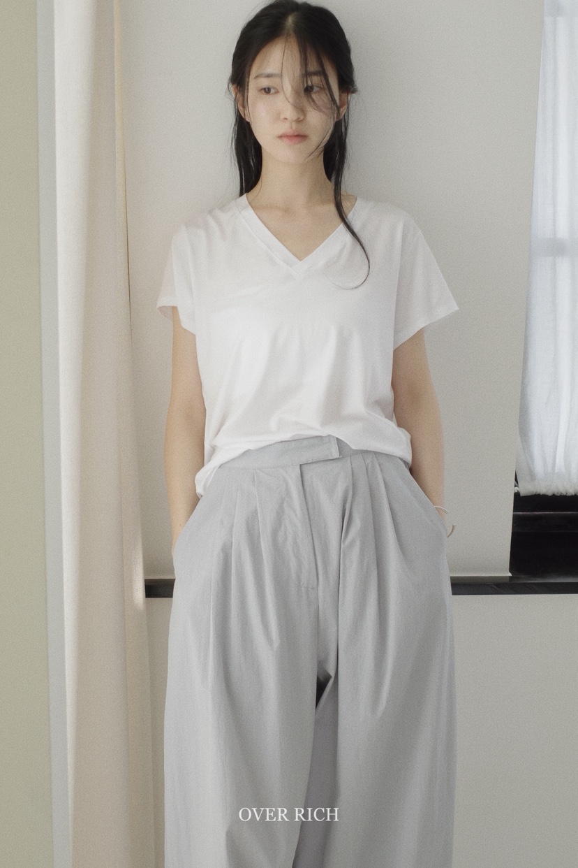 OVER RICH東大門㊣代購女裝新品熱賣人氣推薦25春夏T恤天絲OVER RICHT恤