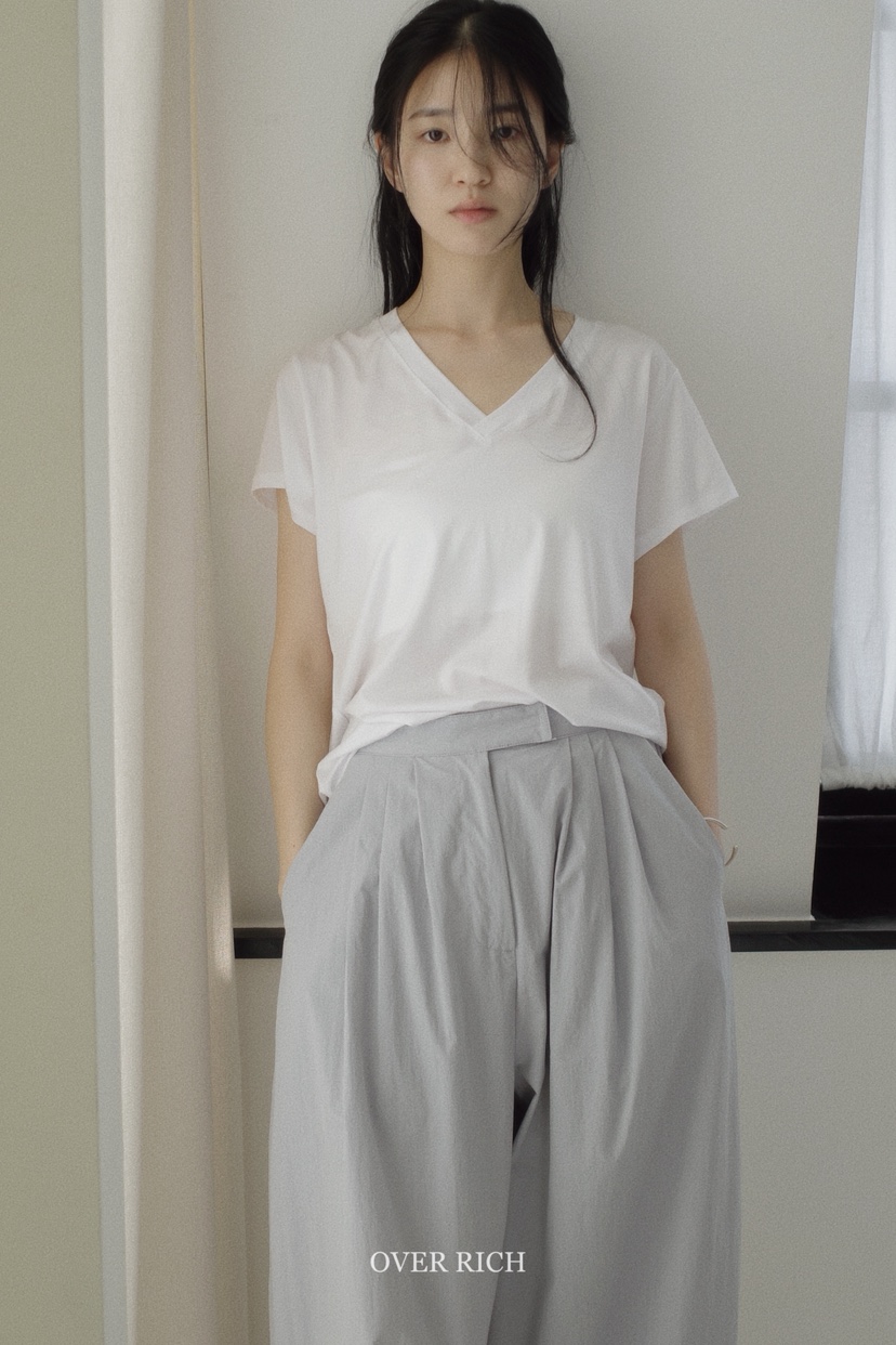OVER RICH東大門㊣代購女裝新品熱賣人氣推薦25春夏T恤天絲OVER RICHT恤