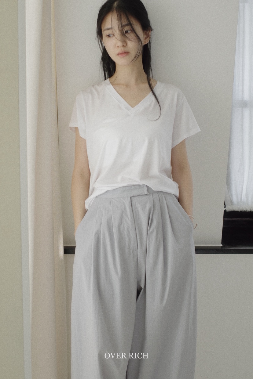 OVER RICH東大門㊣代購女裝新品熱賣人氣推薦25春夏T恤天絲OVER RICHT恤