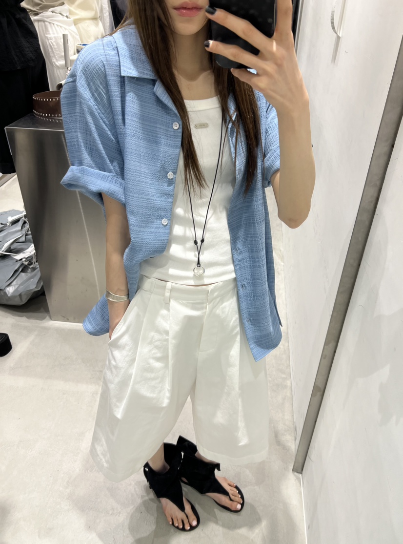 NOVUS東大門㊣實拍女裝新品時尚休閑職業人氣25春夏襯衫蕾絲衫NOVUS襯衫/蕾絲衫