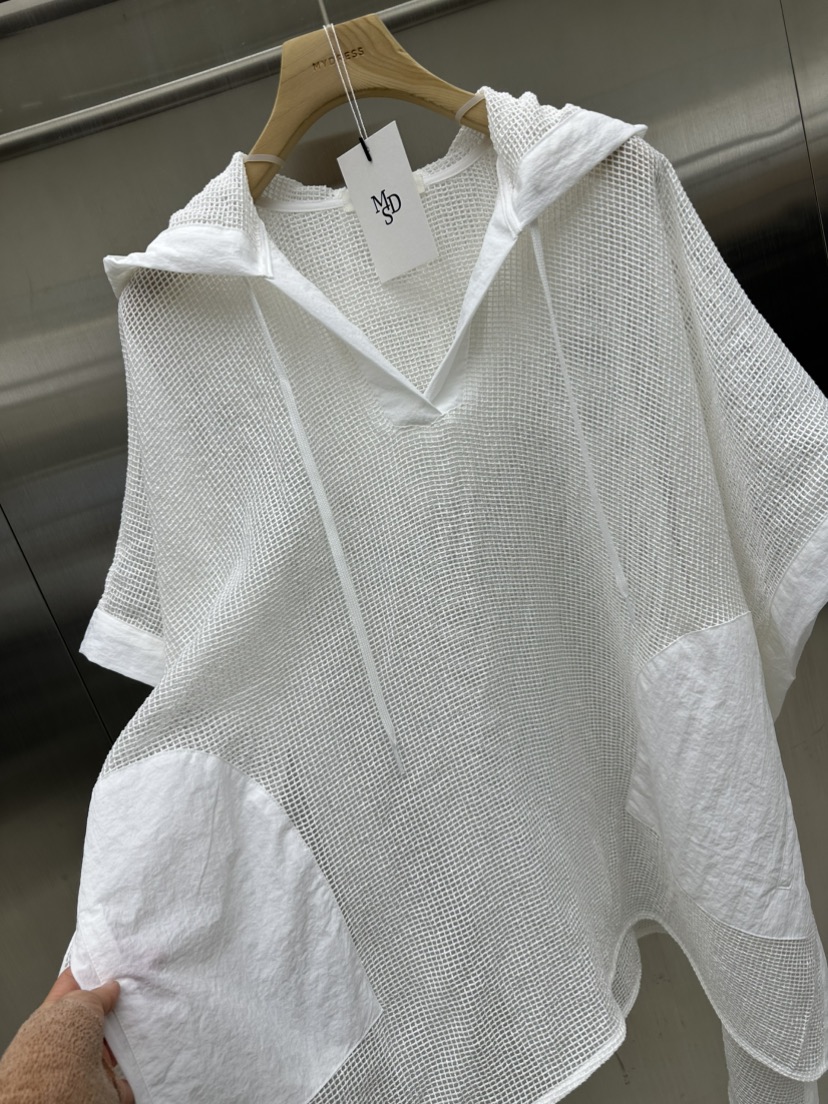 MYDRESS韓國直郵㊣女裝新款真品25春夏推薦人氣襯衫蕾絲衫斗篷MYDRESS襯衫/蕾絲衫