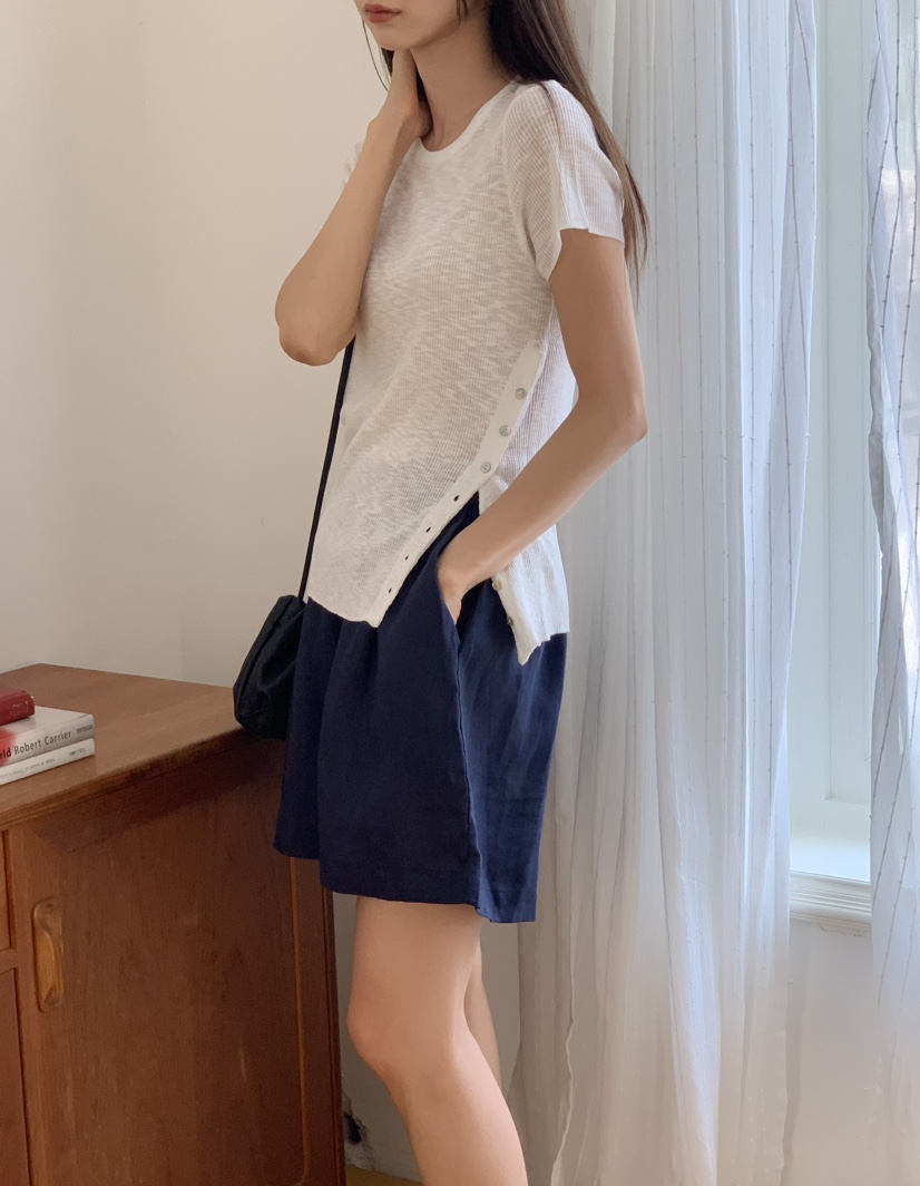 NOTICE韓國代購㊣女士新款人氣熱賣時尚真品25春夏針織衫紐扣NOTICE針織衫