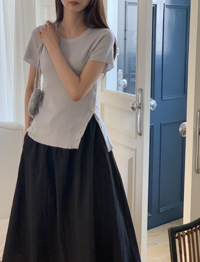 NOTICE韓國代購㊣女士新款人氣熱賣時尚真品25春夏針織衫紐扣NOTICE針織衫