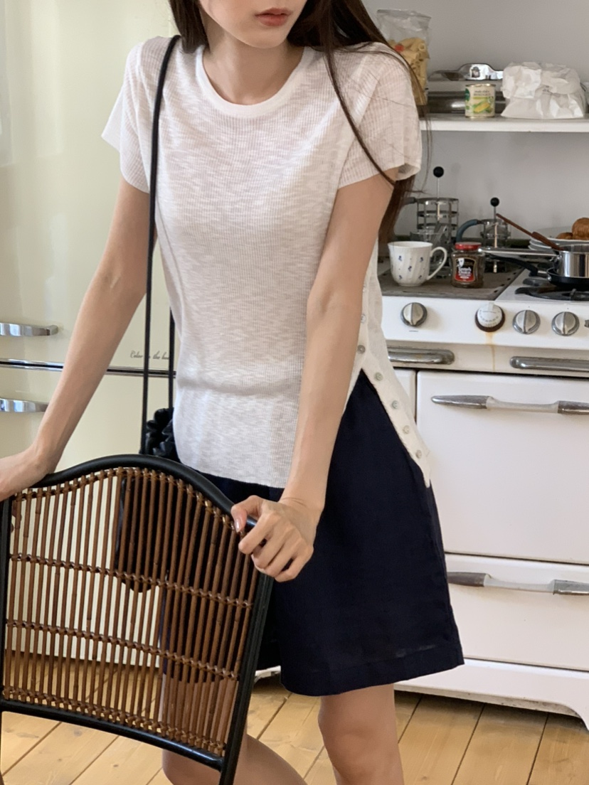 NOTICE韓國代購㊣女士新款人氣熱賣時尚真品25春夏針織衫紐扣NOTICE針織衫