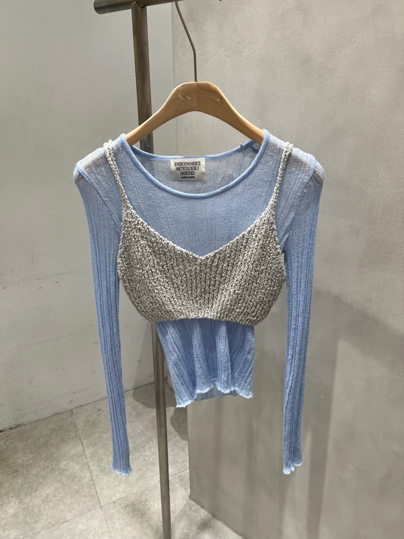 EVERCOMMERCE METICULOUSLY DESIGNED韓國代購㊣女裝新品熱賣針織衫EVERCOMMERCE METICULOUSLY DESIGNED針織衫