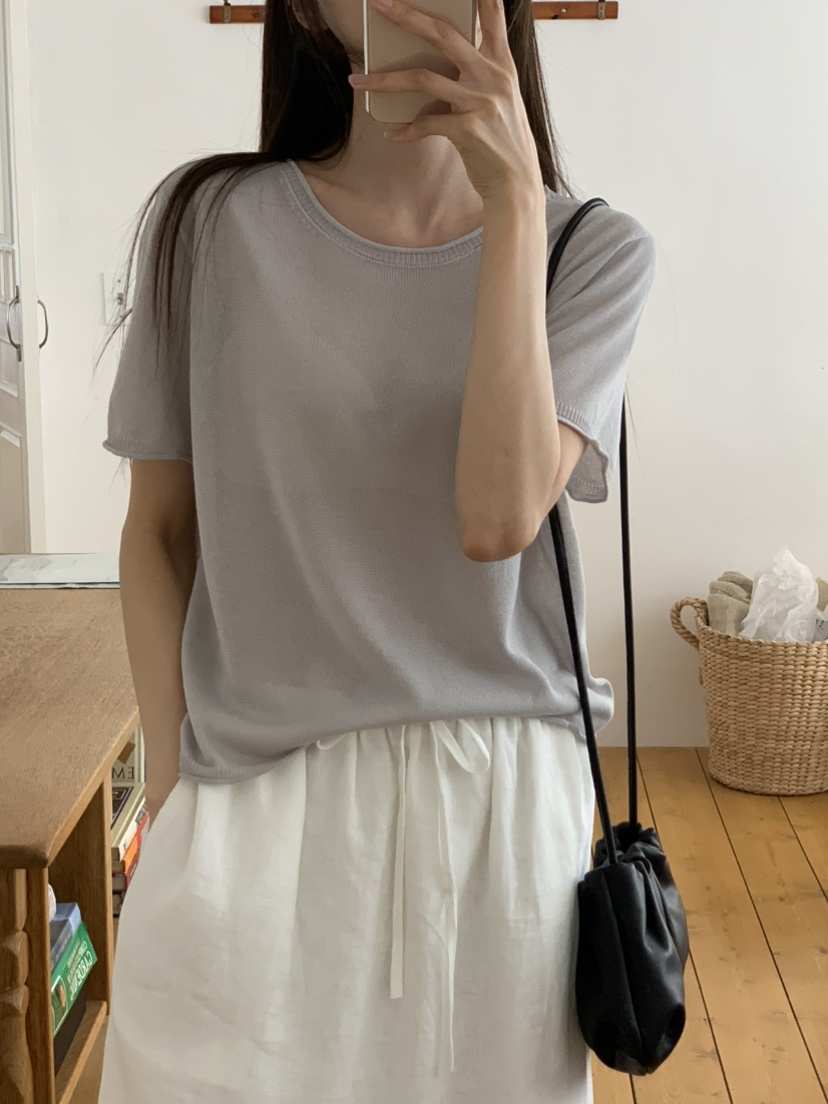 NOTICE東大門㊣實拍女士新款人氣25春夏休閑職業推薦針織衫NOTICE針織衫