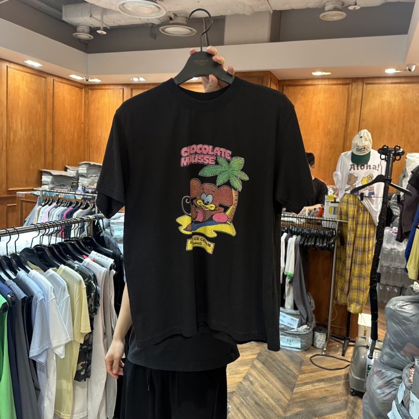 GARMENT-P韓國代購㊣女士新品職業25春夏時尚休閑人氣熱賣T恤GARMENTT恤圖色3