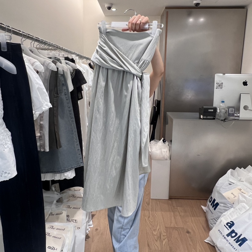 MEET ME東大門㊣直郵女裝新品時尚真品休閑25春夏半身裙中短裙MEET ME半身裙/中短裙