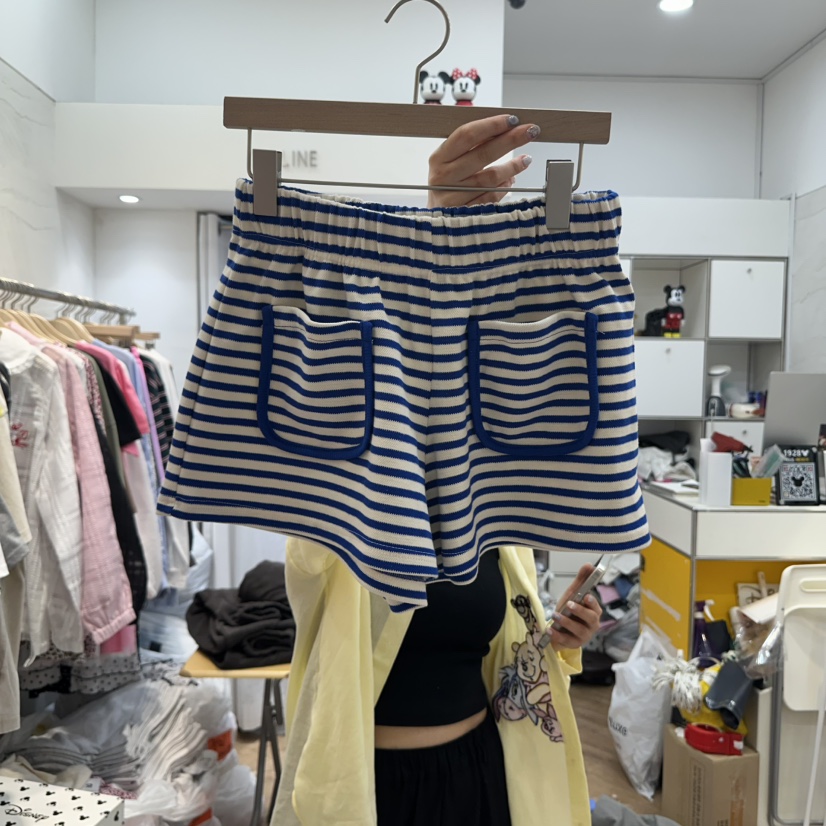 DE LINE韓國代購㊣女裝新品真品熱賣人氣職業推薦休閑短褲DE LINE短褲