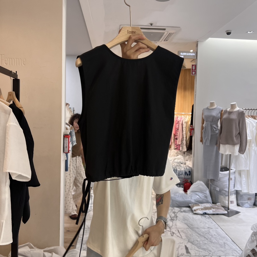 LA MAGIE FEMME東大門㊣代購女士新款休閑職業25春夏吊帶背心Lamagie Femme吊帶/背心圖色2