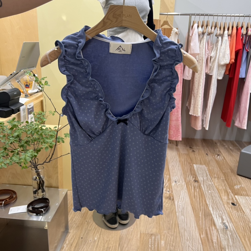 THEPLAN韓國代購㊣女士新款真品25春夏職業時尚人氣吊帶背心THE PLAN吊帶/背心圖色2