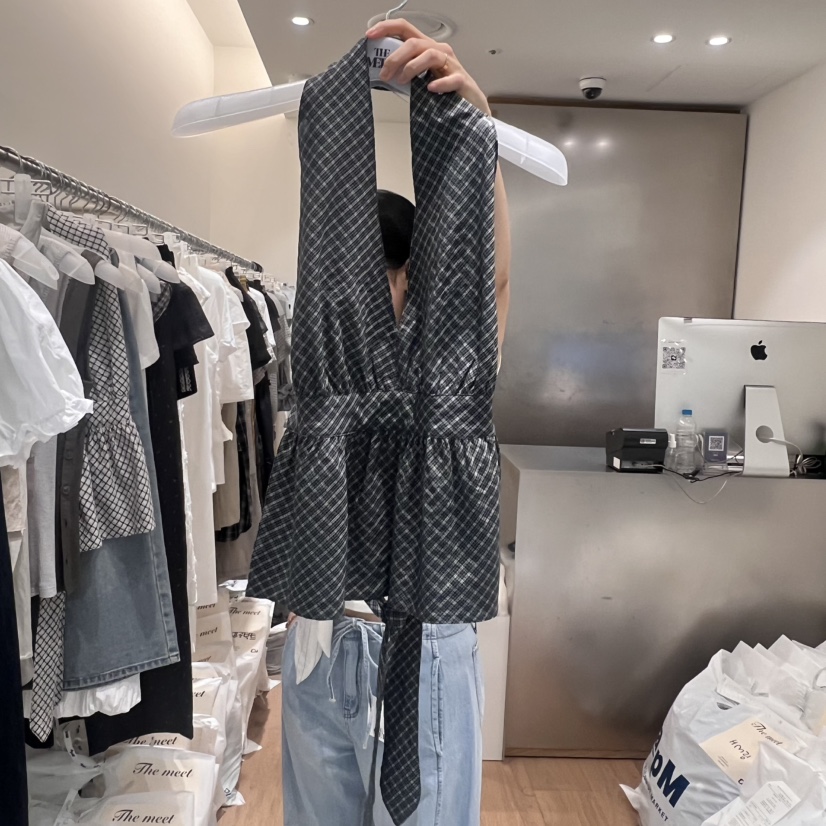 MEET ME東大門㊣代購女士新款熱賣25春夏時尚人氣吊帶背心MEET ME吊帶/背心圖色2