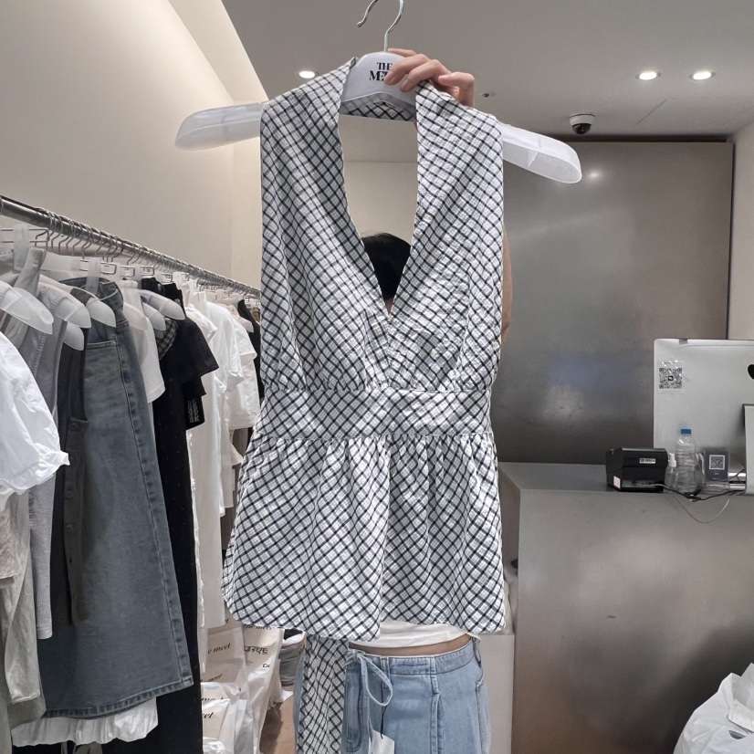 MEET ME東大門㊣代購女士新款熱賣25春夏時尚人氣吊帶背心MEET ME吊帶/背心圖色3