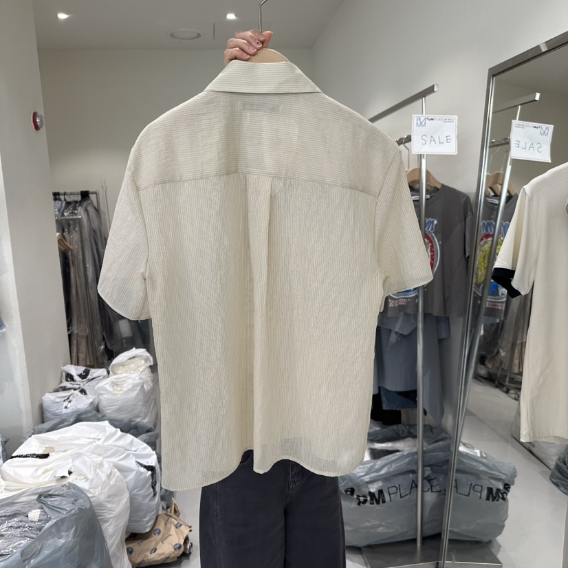 PLAMM韓國代購㊣女裝新款職業25春夏推薦人氣真品襯衫蕾絲衫PLAMM襯衫/蕾絲衫