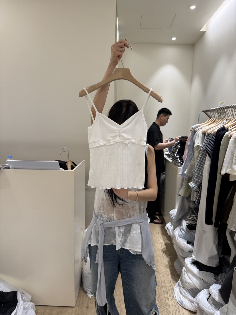 FLOWER-L東大門㊣代購女士新款休閑熱賣時尚職業真品吊帶背心FLOWER吊帶/背心