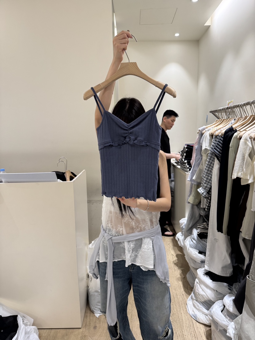 FLOWER-L東大門㊣代購女士新款休閑熱賣時尚職業真品吊帶背心FLOWER吊帶/背心圖色3
