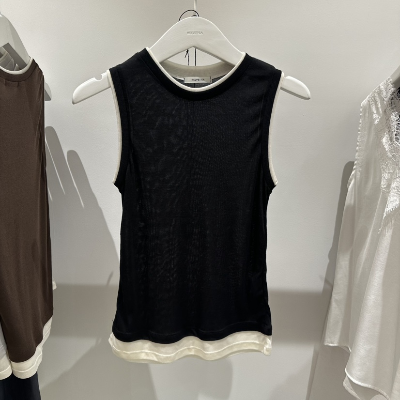 HELVETICA東大門㊣實拍女士新品真品25春夏休閑吊帶背心喇叭HELVETICA吊帶/背心圖色4