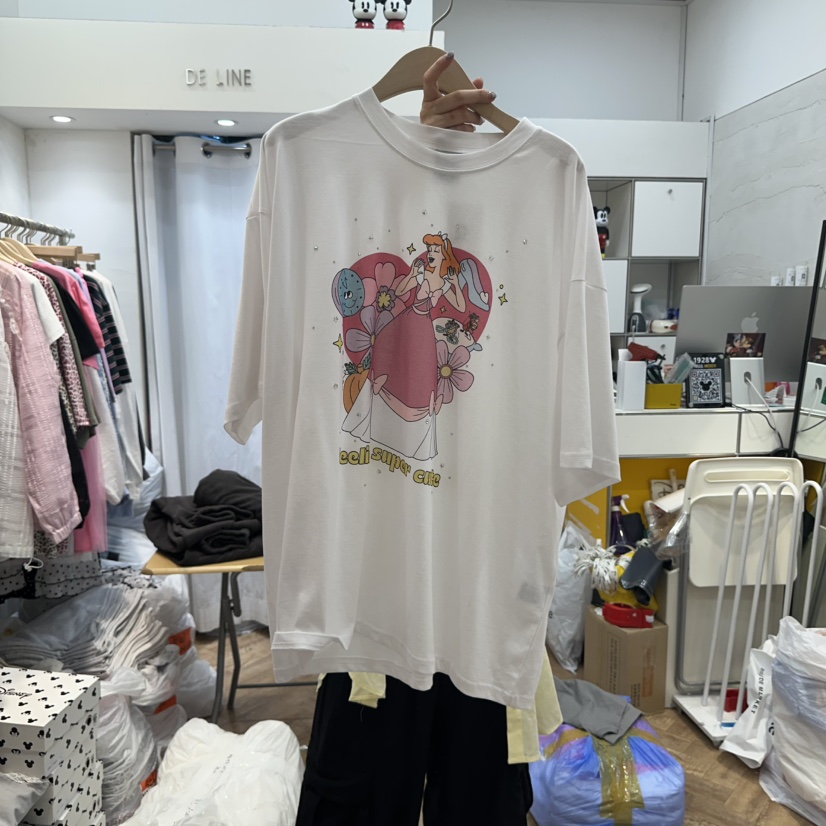 DE LINE韓國直郵㊣女裝新品真品休閑職業熱賣人氣時尚推薦T恤DE LINET恤