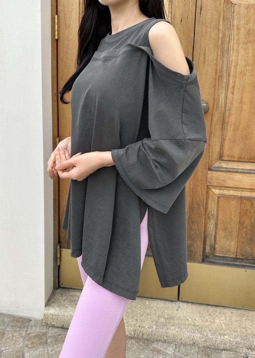 CLASSY-O韓國代購㊣女裝新品25春夏真品人氣長袖T恤修身鏤空CLASSY-O長袖T恤