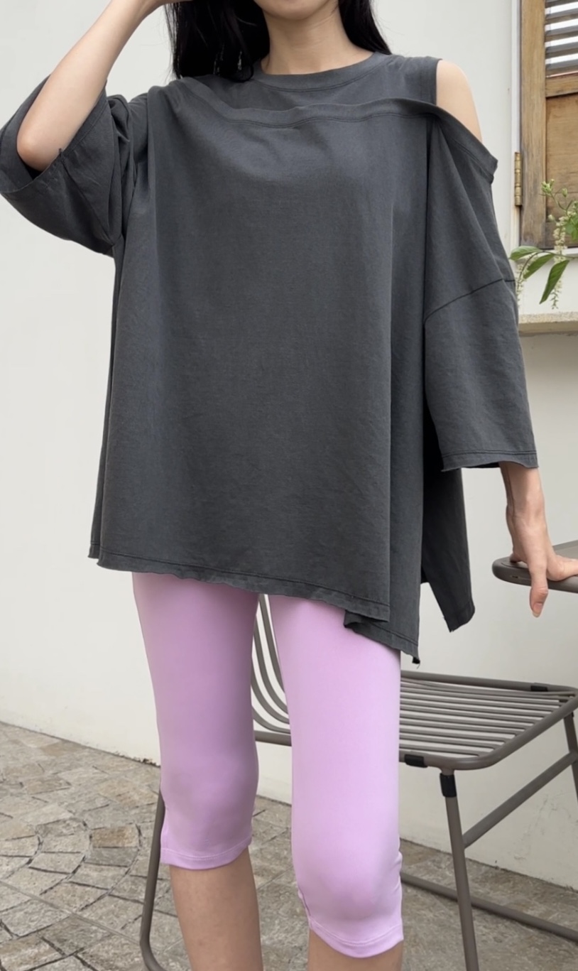 CLASSY-O韓國代購㊣女裝新品25春夏真品人氣長袖T恤修身鏤空CLASSY-O長袖T恤
